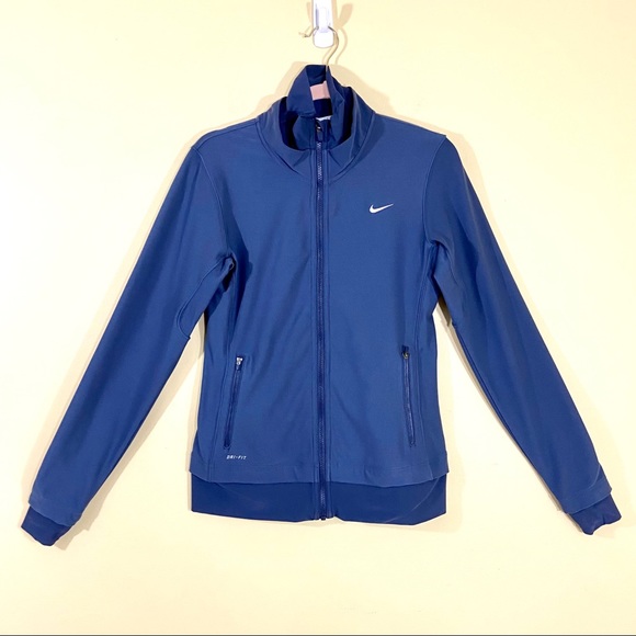 Nike Jackets & Blazers - Nike Blue Full Zip Athletic Lightweight Jacket